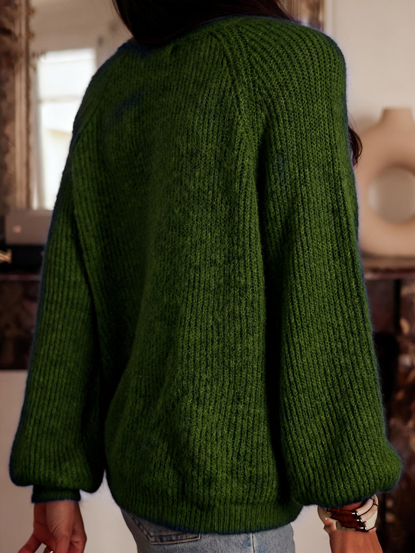 Katoenmix blazertrui met voorzijde en flex vorm – NOVAWEAR - Glamorix