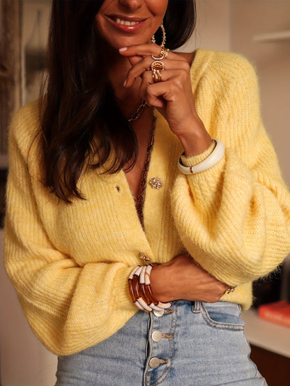 Katoenmix blazertrui met voorzijde en flex vorm – NOVAWEAR - Glamorix