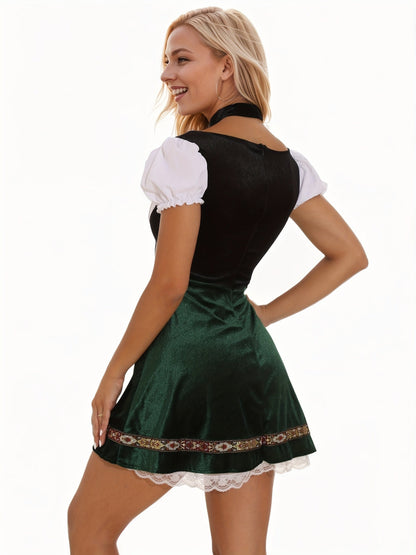 Katoenmix Jurk - Off Shoulder Kant En Flexibele Vorm - Glamorix