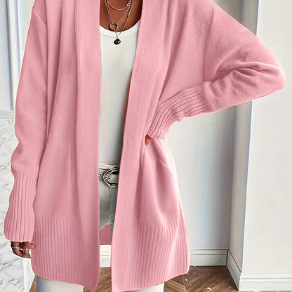 Katoenmix Trui-Cardigan – V Hals & Losse Pasvorm Warmte - Glamorix