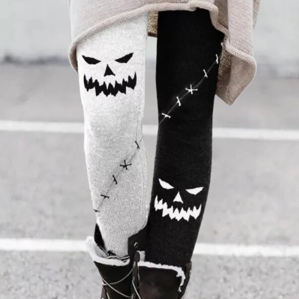 Comfortabele dameslegging met print en stretch – VELINNA FlexFit - Glamorix