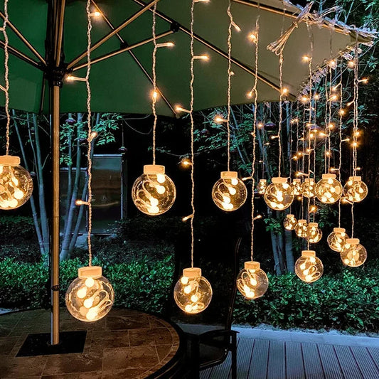 Waterdichte LED buiten-slingerverlichting 3,5 m – AURA TWINKLE - Glamorix