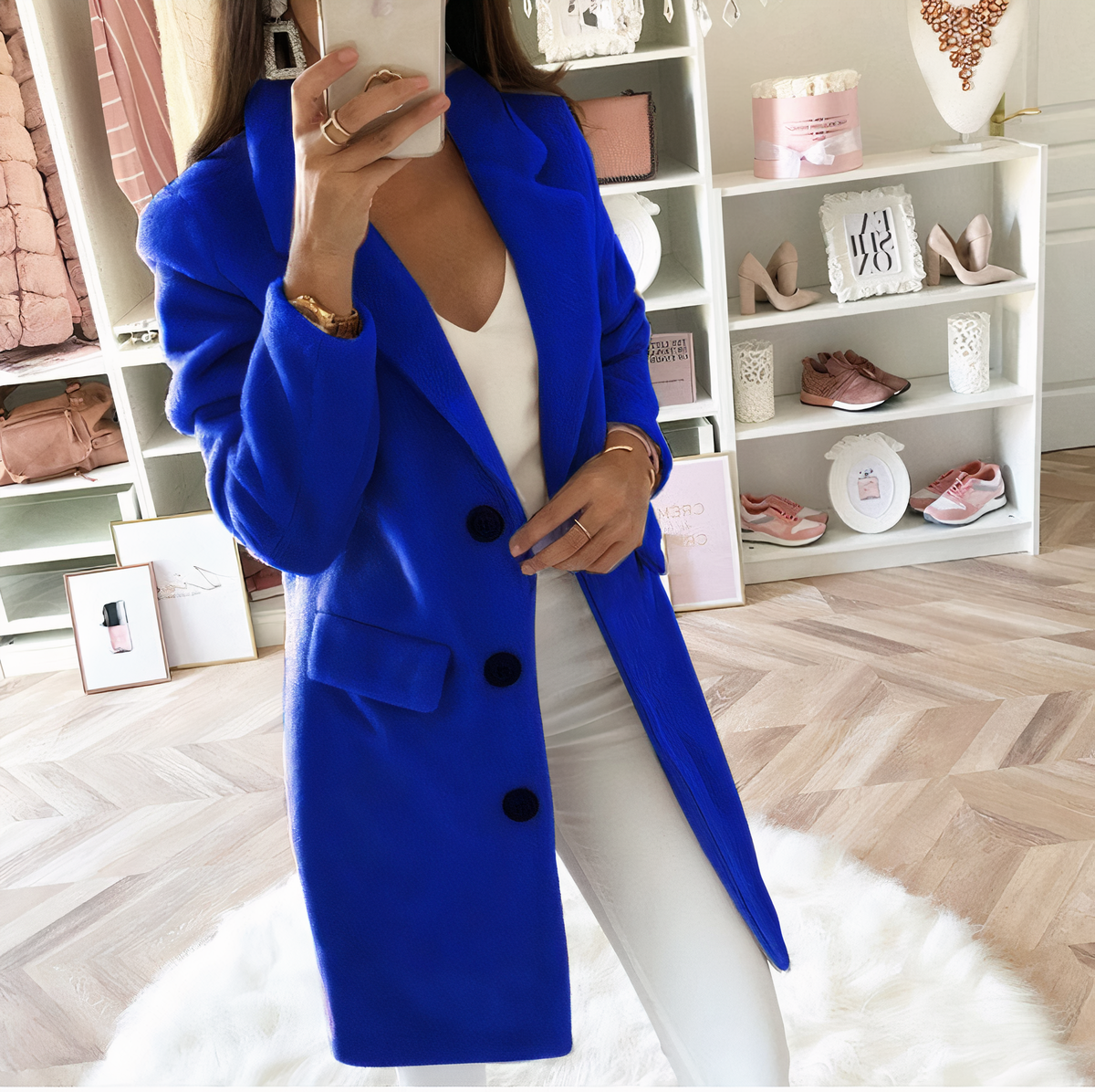 ELENA - Dubbelrijige winterjas voor dames