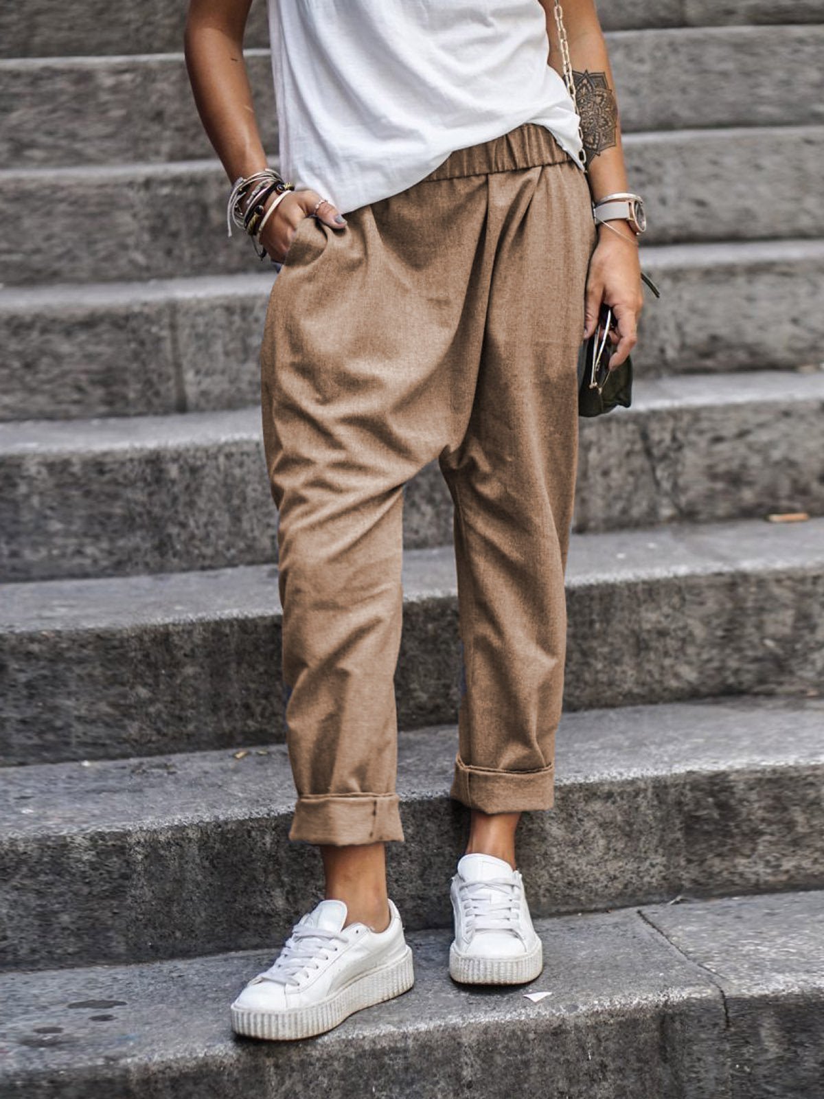 FLORENCE - Casual baggy broeken voor dames
