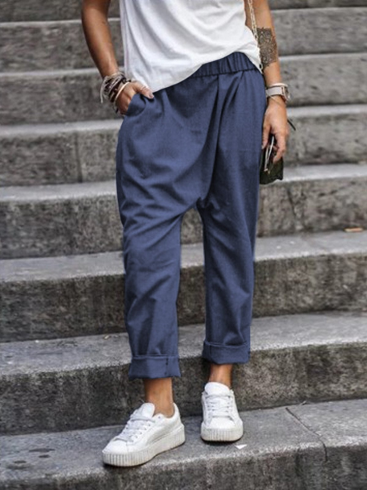 FLORENCE - Casual baggy broeken voor dames