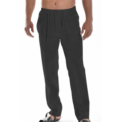 Luchtige rechte herenbroek met plooidetail – ELIOR STRAIGHT - Glamorix