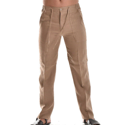 Luchtige rechte herenbroek met plooidetail – ELIOR STRAIGHT - Glamorix