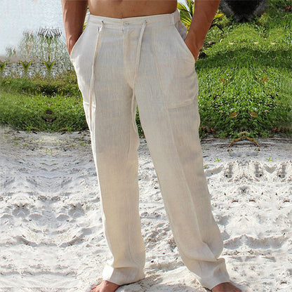 Luchtige rechte herenbroek met plooidetail – ELIOR STRAIGHT - Glamorix