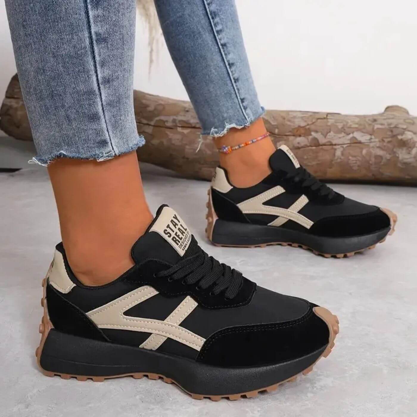Stijlvolle en comfortabele dames sneakers met moderne flair – VELVORA - Glamorix