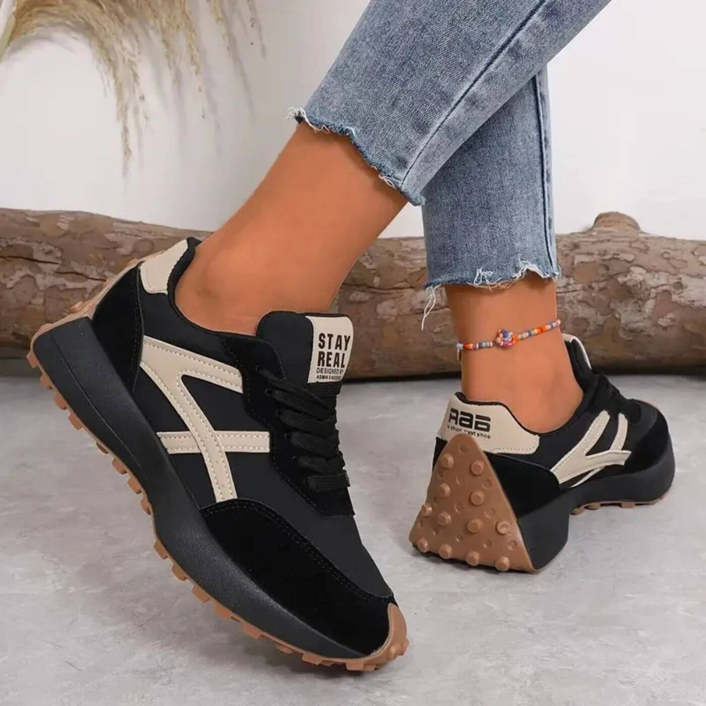 Stijlvolle en comfortabele dames sneakers met moderne flair – VELVORA - Glamorix