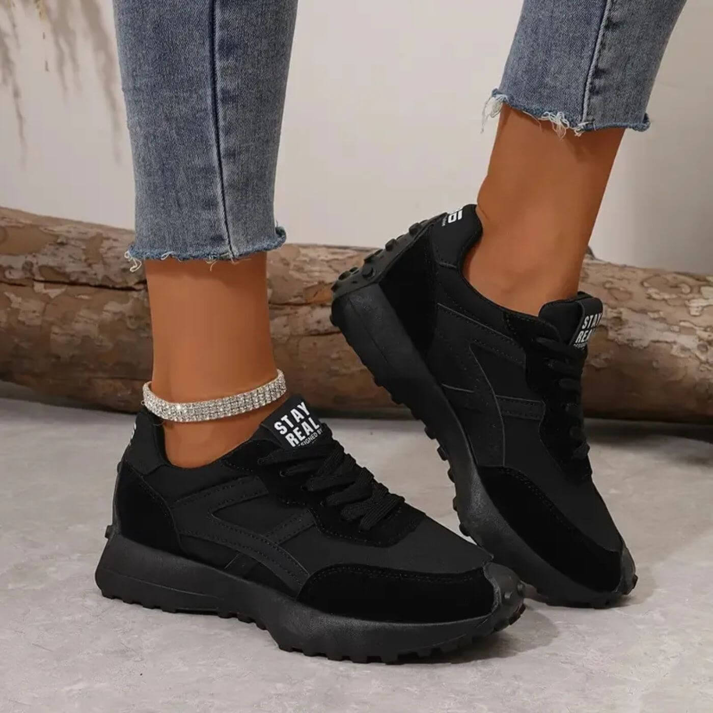 Stijlvolle en comfortabele dames sneakers met moderne flair – VELVORA - Glamorix