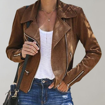 MELANIE - Chaqueta asimétrica moderna y elegante para mujeres - Glamorix