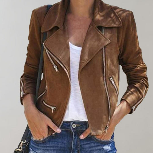 MELANIE - Chaqueta asimétrica moderna y elegante para mujeres - Glamorix