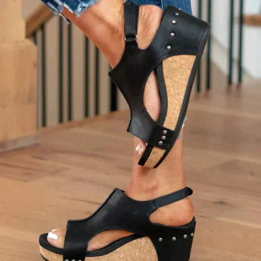 Elegante sleehak sandalen voor dames met open teen – LYRA LIFT - Glamorix