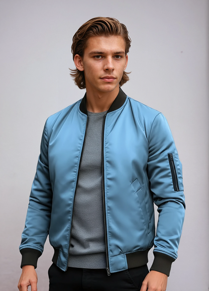 MILO – Heren bomberjack met moderne pasvorm en sportieve look - Glamorix
