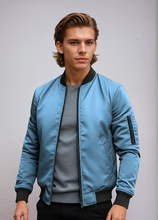 MILO – Heren bomberjack met moderne pasvorm en sportieve look - Glamorix