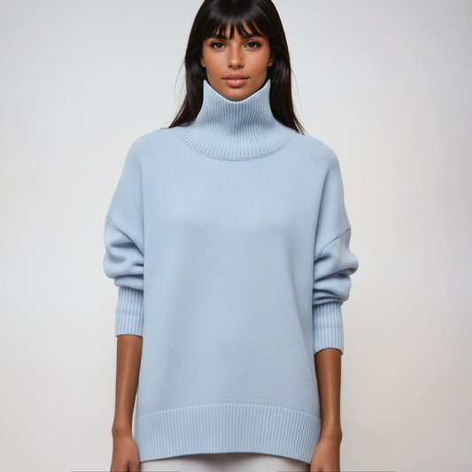 CAMELIA – Oversized dames coltrui met zachte feel en relaxte fit - Glamorix