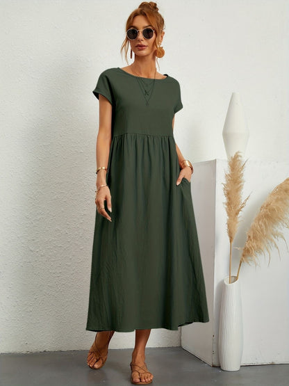 Elegante Linnen Damesjurk met Luchtige Pasvorm – ARDÉLIA