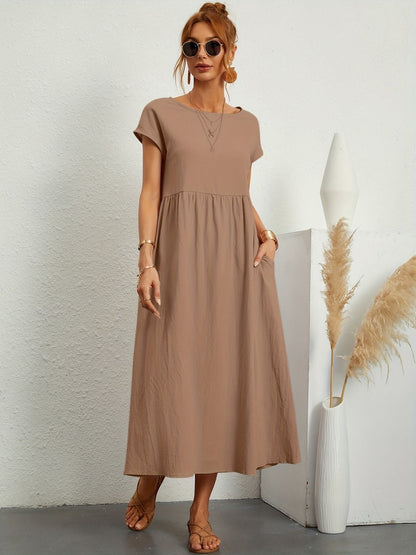Elegante Linnen Damesjurk met Luchtige Pasvorm – ARDÉLIA