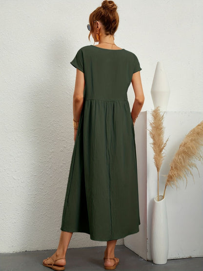 Elegante Linnen Damesjurk met Luchtige Pasvorm – ARDÉLIA