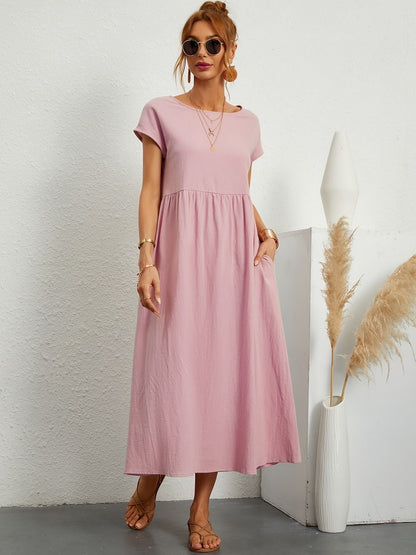 Elegante Linnen Damesjurk met Luchtige Pasvorm – ARDÉLIA