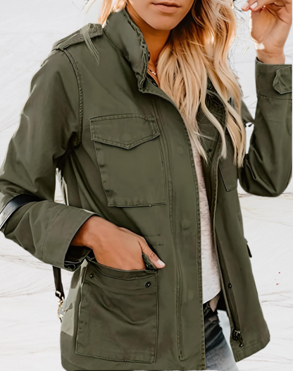 SIMONE – Chaqueta tipo militar para mujer - Glamorix