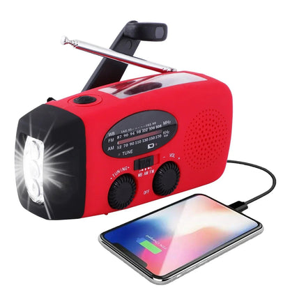 Multifunctionele noodradio met powerbank en LED-zaklamp – RESCUEWAVE PRO - Glamorix