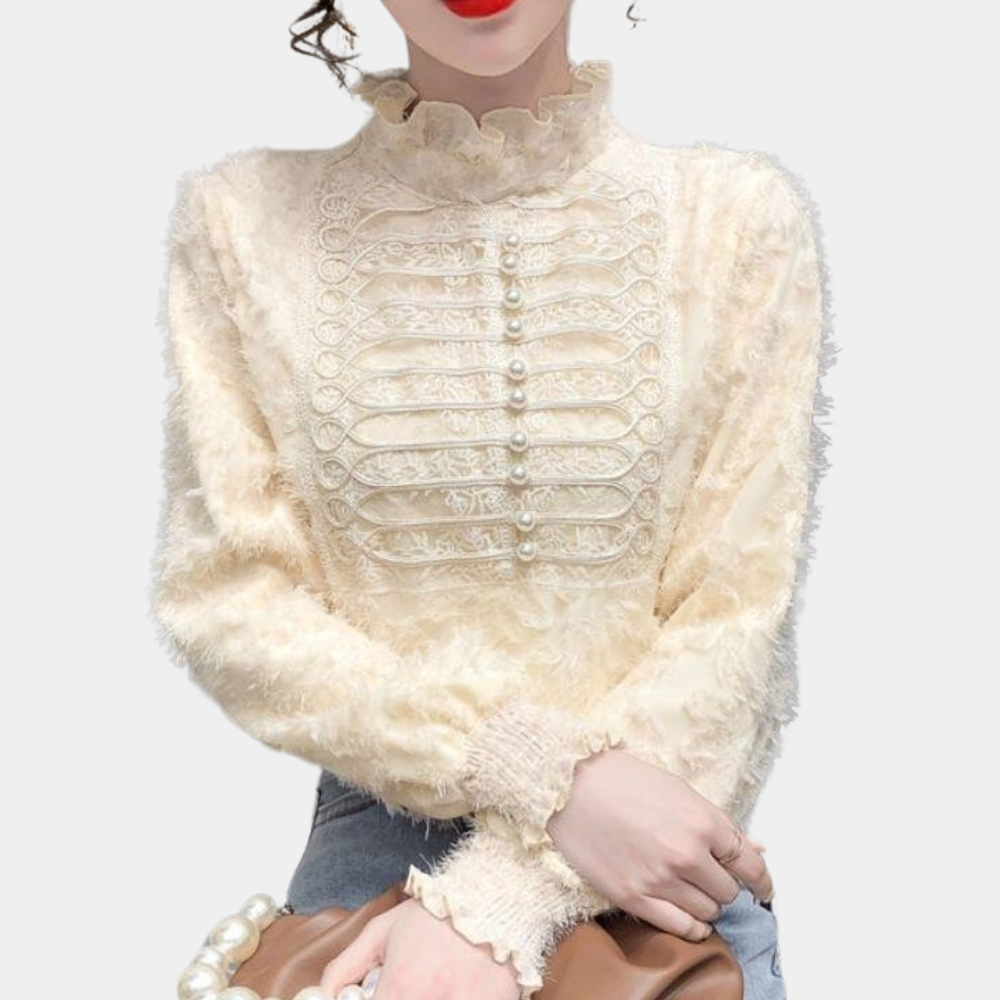 ELOISE - Elegante kanten blouse voor een verfijnde look