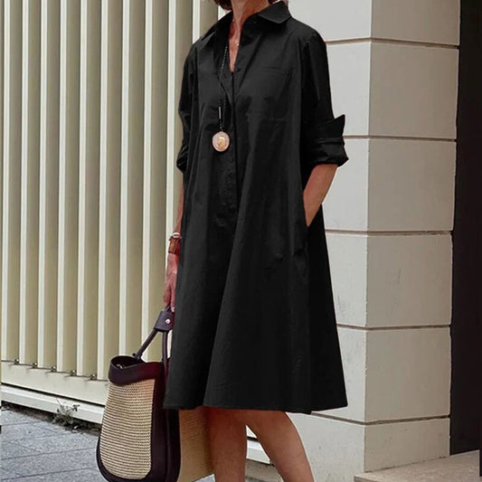 Lucille  - Casual midi-jurk voor dames - Glamorix