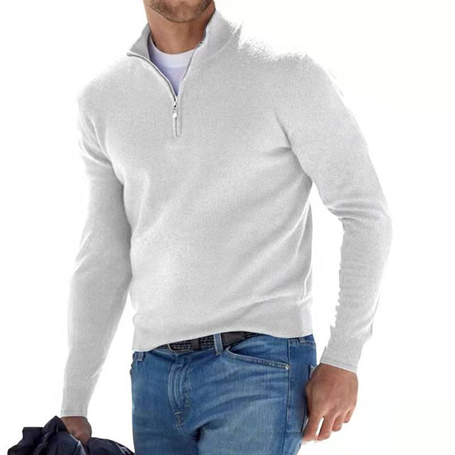 FINN – Casual half-zip trui met lange mouwen voor een stijlvolle en comfortabele look