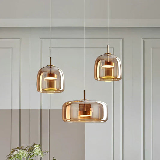 Moderne plafondlamp met helder glas en verfijnde afwerking – CLAREZZA ClearGlow - Glamorix