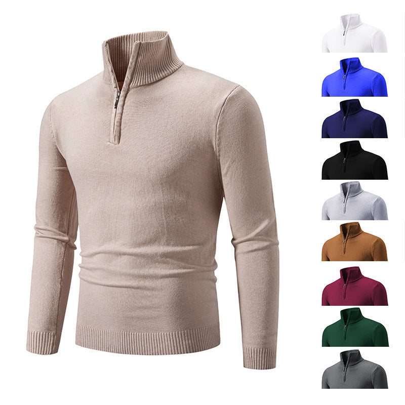 THORIN - Half-zip sweater met hoge kraag voor een stijlvolle look