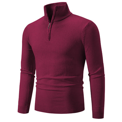 THORIN - Half-zip sweater met hoge kraag voor een stijlvolle look