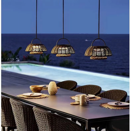 Weerbestendige LED buitenlamp van bamboe – ECOBAMBOO LIGHT - Glamorix