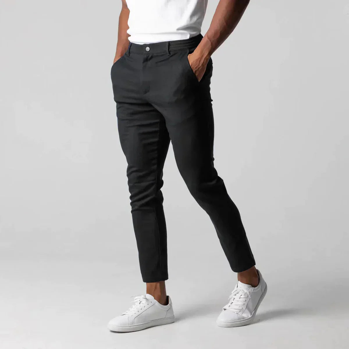 LOGAN - Slim-fit stretch chino voor heren