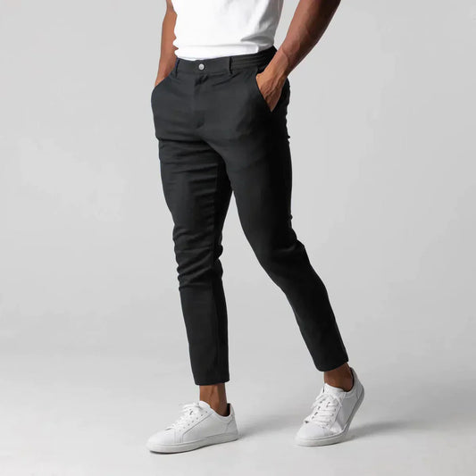 LOGAN - Slim-fit stretch chino voor heren
