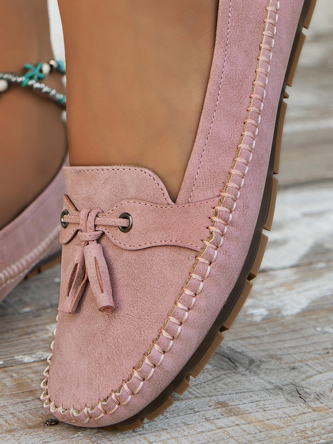 Stijlvolle dames loafers met strikdetail en flexibele zool – MAIA FLEX - Glamorix