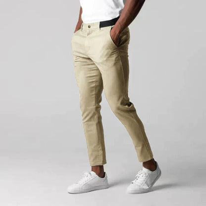 LOGAN - Slim-fit stretch chino voor heren