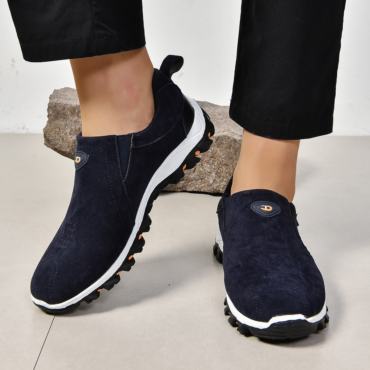 Comfortabele slip-on wandelschoen voor heren met gripzool – TRAKSTON FLEX - Glamorix