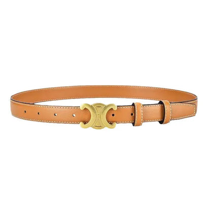 Elegante damesriem met goudkleurige gesp en designerlook – AURELIA BELT - Glamorix