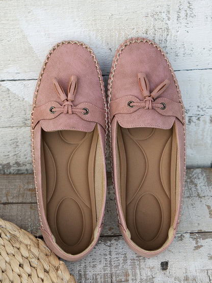 Stijlvolle dames loafers met strikdetail en flexibele zool – MAIA FLEX - Glamorix