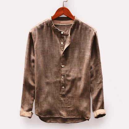 FINN - Casual overhemd met bandkraag voor een moderne look