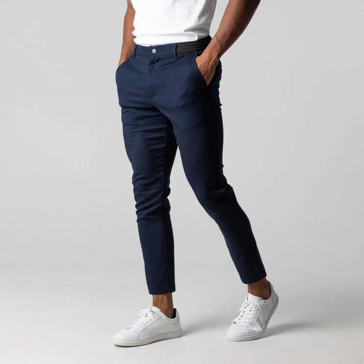 LOGAN - Slim-fit stretch chino voor heren