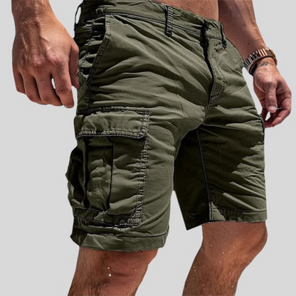 Comfortabele heren cargo short met relaxte pasvorm – NOVARO CARGO - Glamorix