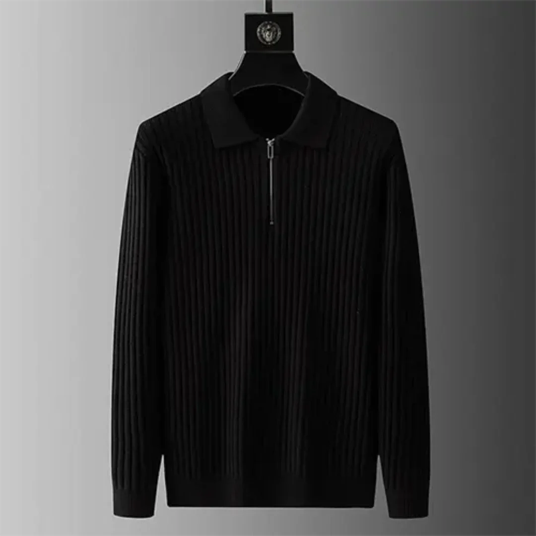 CLASSIPOL - Lange Mouwen Polo Pullover voor Heren