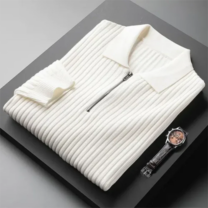 CLASSIPOL - Lange Mouwen Polo Pullover voor Heren