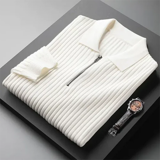 CLASSIPOL - Lange Mouwen Polo Pullover voor Heren