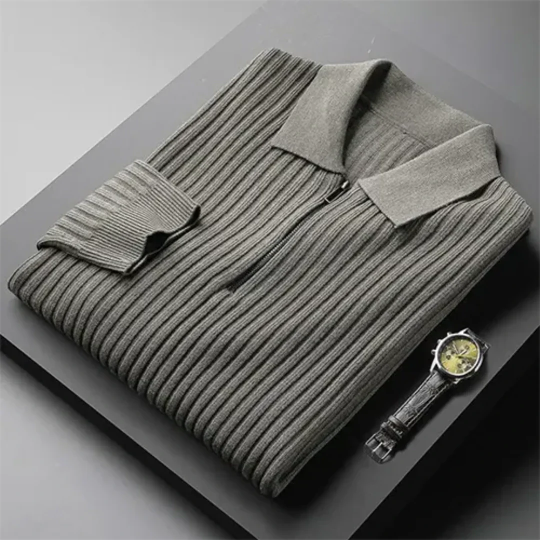 CLASSIPOL - Lange Mouwen Polo Pullover voor Heren