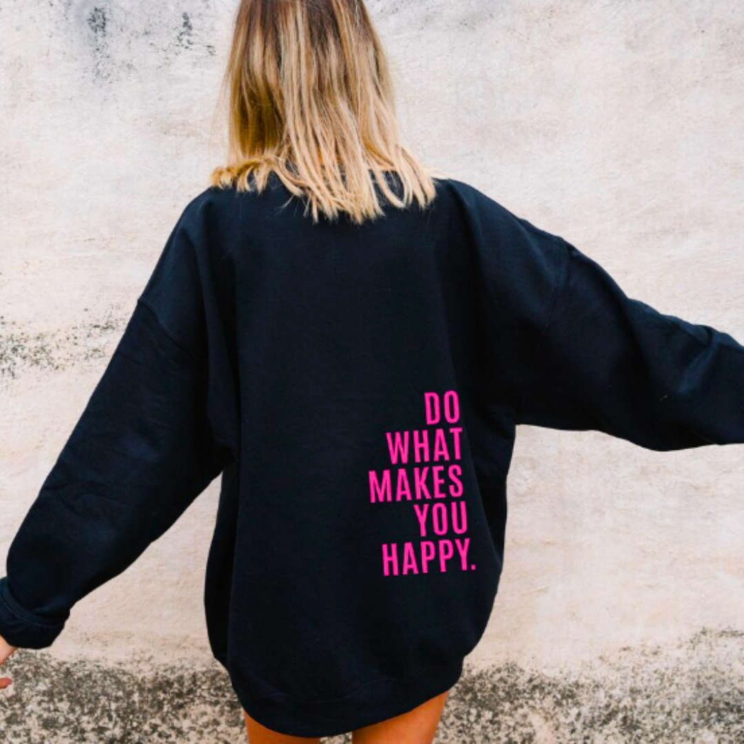 BELLA - Knusse hoodie met inspirerende print voor dames