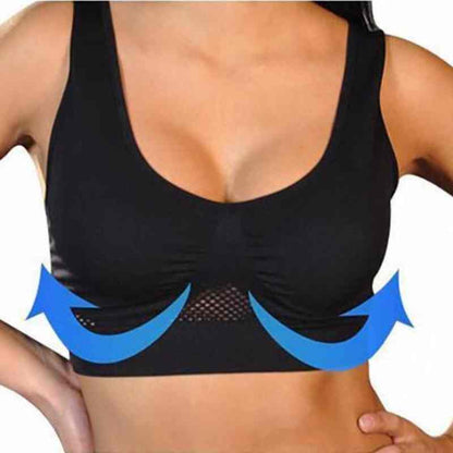 3-delige push-up bh-set met honingraatstructuur – LUNESSA LIFT - Glamorix
